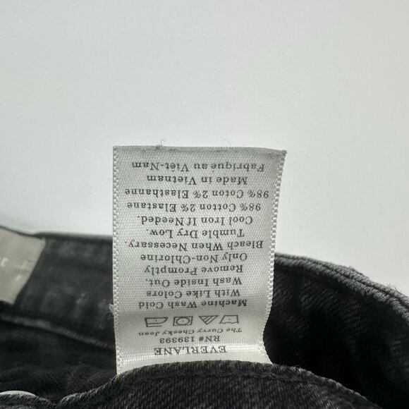 Everlane Women's Black The Curvy Cheeky Minimalist Jean W26/L26 Crop‎ - Picture 6 of 13
